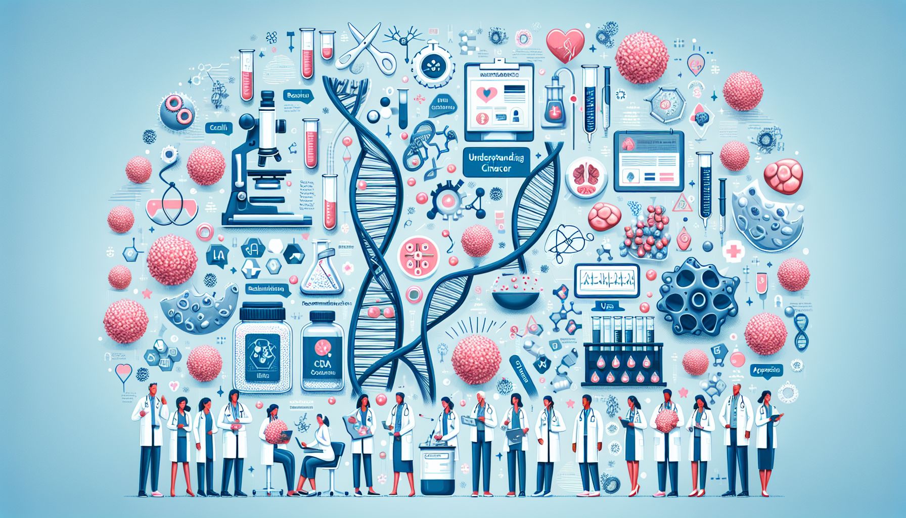 Image showing various anticancer medications and treatments